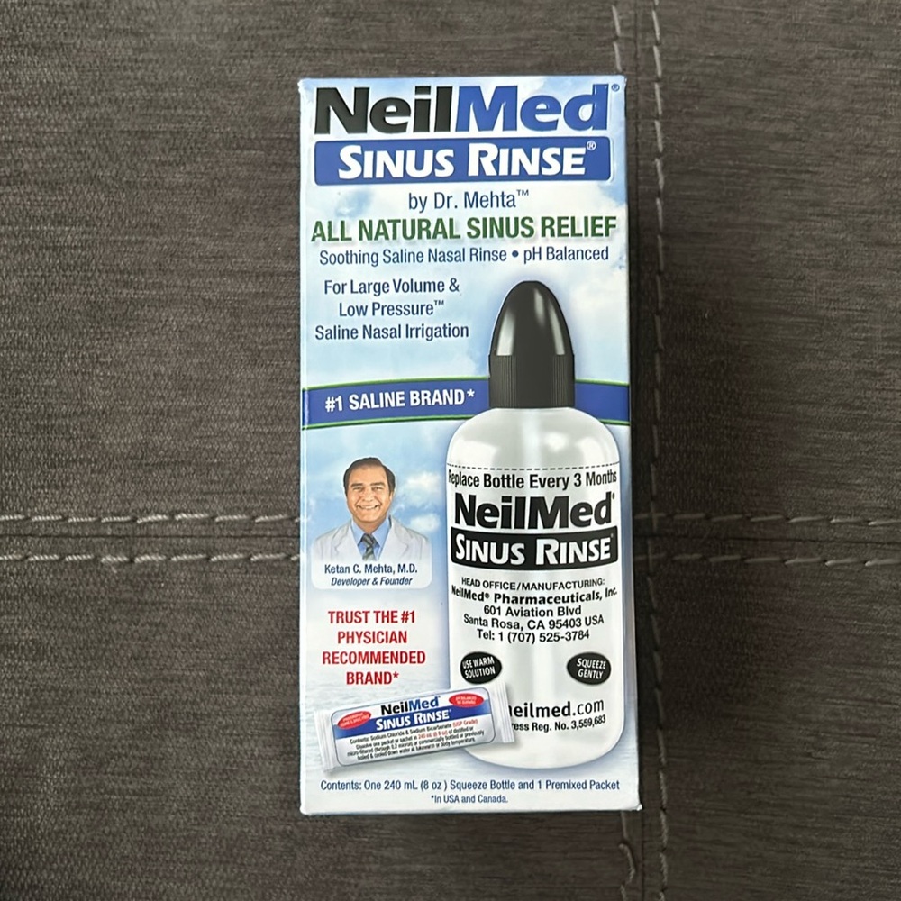 NeilMed sinus rinses All natural, sinus relief kit 1 ct